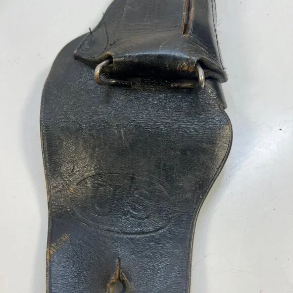 Vintage U.S. Military Leather Holster Marked Durable Collector's Item Black